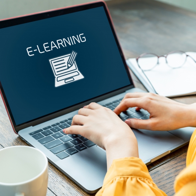 e-learning op computer